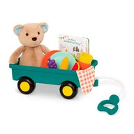 Maskotki i pluszaki - B. Toys B. Toys BX1964Z B. klasyczny pluszowy niedźwiedź, książka i luksusowy zestaw piknikowy BX1964Z - miniaturka - grafika 1