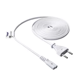 Akyga kabel zasilający AK-RD-07A ósemka CCA CEE 7/16 / IEC C7 3 m biały - Kable USB - miniaturka - grafika 1