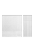 Chusteczki higieniczne - Chusteczki męskie bawełniane URANOS, 6 szt Biały W ozdobnym pudełku 6 szt 43 x 43 cm - miniaturka - grafika 1