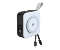 Powerbanki - Mobile Origin Powerbank 10 000mAh / Travel Charger Lightning USB-C white - miniaturka - grafika 1