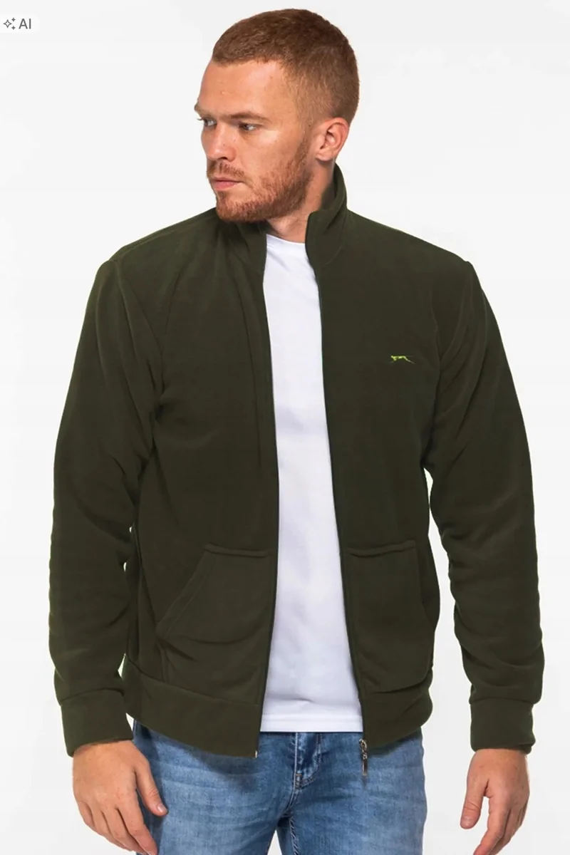 SLAZENGER MĘSKA KURTKA ZAMSZOWA Z ZAMKIEM I KIESZENIAMI XL 5IA
