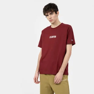 Męski t-shirt z nadrukiem CHAMPION ROCHESTER Crewneck T-shirt - bordowy - Koszulki sportowe męskie - miniaturka - grafika 1