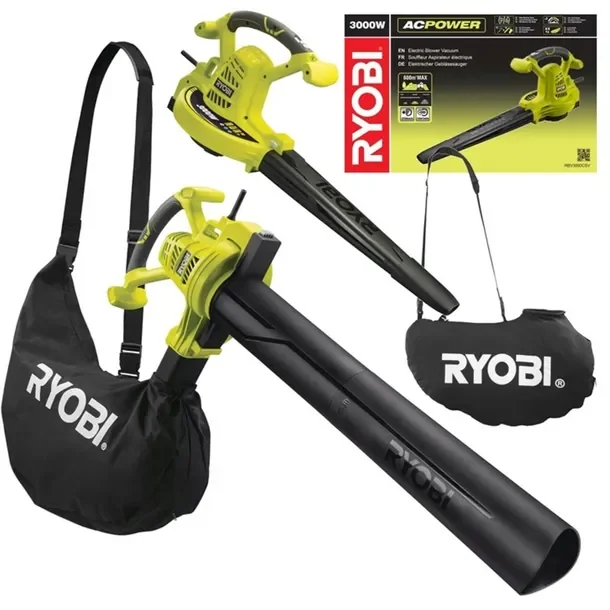 Dmuchawa Ogrodowa Odkurzacz Elektryczny Do Liści 3000w Rbv3000csv Ryobi