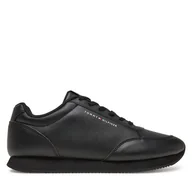Sneakersy męskie - Sneakersy Tommy Hilfiger Lo Runner Pu Mix FM0FM05419 Czarny - miniaturka - grafika 1