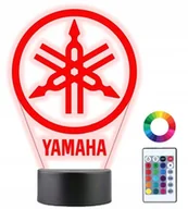 Lampy stojące - Lampka Nocna 3D Led Yamaha Logo Grawer Prezent - miniaturka - grafika 1