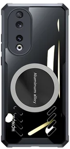 Etui Magnetyczne Corner-X do Honor 90 5G, bezbarwne z czarną ramką - Etui i futerały do telefonów - miniaturka - grafika 1