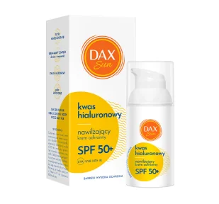 DAX Sun Nawilżający krem ochronny z kwasem hialuronowym SPF 50+ 30 ml - Balsamy i kremy do opalania - miniaturka - grafika 1