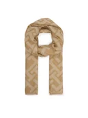 Apaszki i szaliki damskie - Tommy Hilfiger Szal Th Monogram Heavy Scarf AW0AW18051 Beżowy - miniaturka - grafika 1