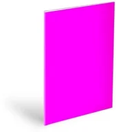 Szkolne artykuły papiernicze - Okładka na zeszyt A4 neon pink 180mic 10szt - miniaturka - grafika 1