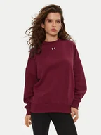 Bluzy damskie - Under Armour Bluza UA Rival Fleece 1386463 Bordowy Oversize - miniaturka - grafika 1