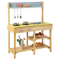 Zabawki AGD - Drewniana kuchnia dla dzieci Kuchnia do zabawy Zabawa w dom - miniaturka - grafika 1