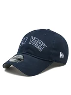 Czapki męskie - New Era Czapka z daszkiem Team Script 920 Nyy 60364227 Granatowy - miniaturka - grafika 1