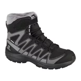 Buty Salomon Xa Pro V8 Winter Jr 414334 czarne - Buty dla dziewczynek - miniaturka - grafika 1