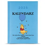 Kalendarze - KALENDARZ A5 2025 Niebieski Planer Prezent KUBUŚ PUCHATEK Winnie Cyaty Wz - miniaturka - grafika 1