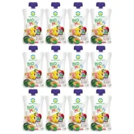 Desery dla dzieci - Bio Food Mus śliwkowo-bananowo-jabłkowy zestaw 12 x 90 g Bio - miniaturka - grafika 1