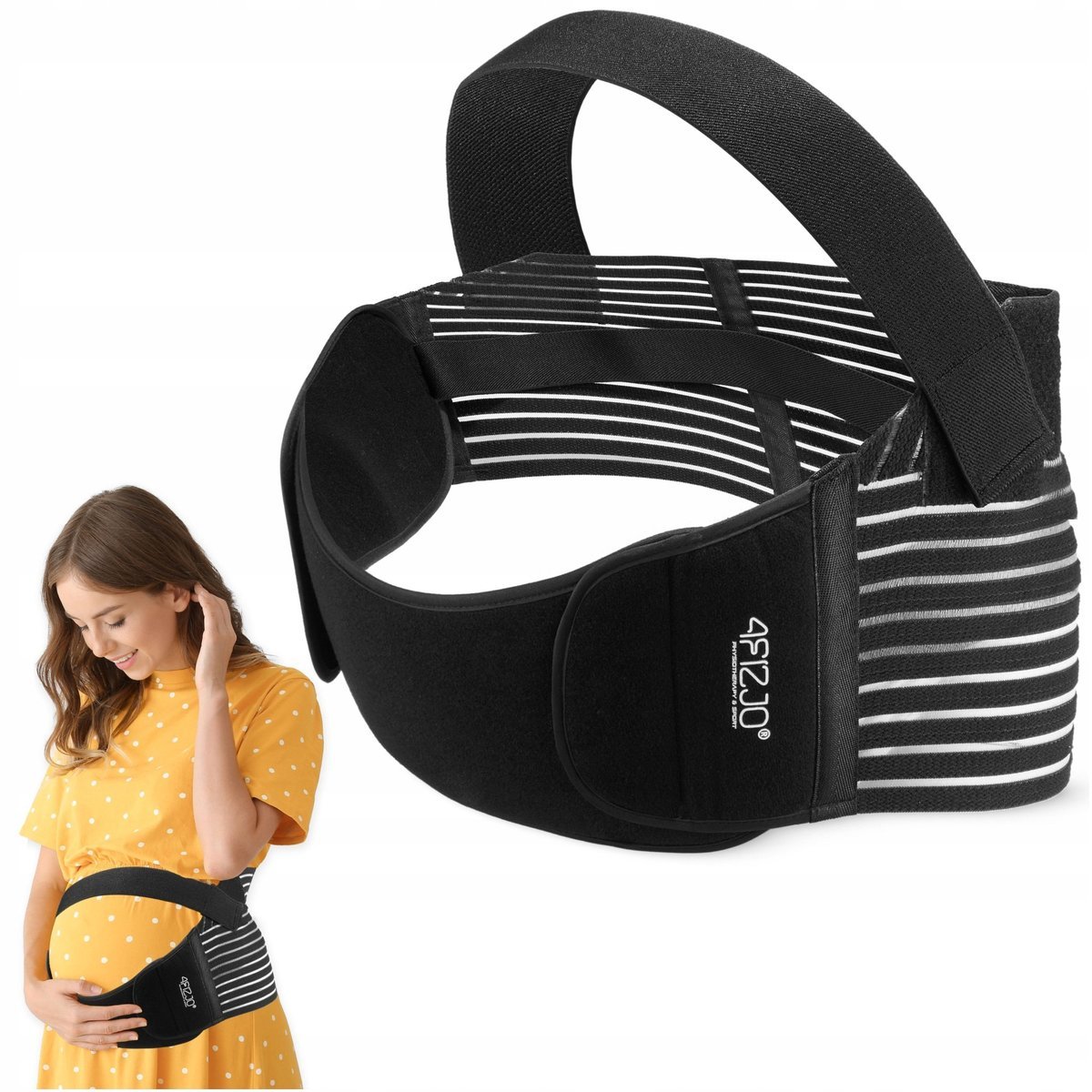 Pas ciążowy podtrzymujący 4FIZJO Oparcie pleców Ulga