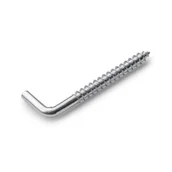 Haki, szakle i karabinki - Koelner Hak kątowy do drewna 8x70 mm 4 szt - miniaturka - grafika 1