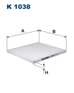 Filtr kabinowy FILTRON K1038 CU2344 K1038 - Filtry kabinowe - miniaturka - grafika 1