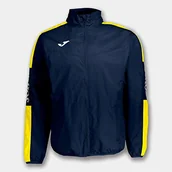 Kurtki męskie - Joma Męska kurtka przeciwdeszczowa 100689.309 niebieski granatowy / żółty S 100689.309 - miniaturka - grafika 1