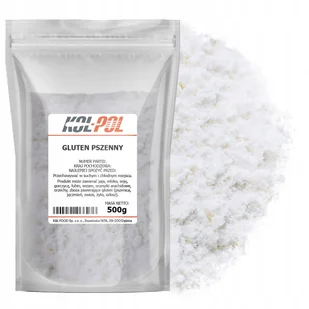 GLUTEN PSZENNY 500g Witalny spożywczy naturalne białko do mąki Kol-Pol - Mąka - miniaturka - grafika 1