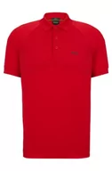 Koszulki męskie - BOSS Pauletech męska koszulka polo, Medium Red610., S - miniaturka - grafika 1