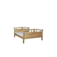 Łóżka - Łóżko Drewniane Sosnowe Korfu 120 x 200 Meble Doktór Bejca Dębowa - miniaturka - grafika 1