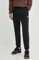 Spodnie męskie - Reebok spodnie dresowe Identity kolor czarny gładkie 100202842 - miniaturka - grafika 1