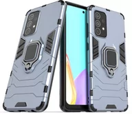 Etui i futerały do telefonów - Samsung Hurtel Ring Armor pancerne hybrydowe etui pokrowiec + magnetyczny uchwyt Galaxy A52 5G / A52 4G niebieski - miniaturka - grafika 1