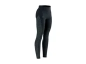 Spodnie sportowe damskie - COMPRESSPORT Legginsy biegowe damskie WINTER RUN LEGGING czarne - miniaturka - grafika 1