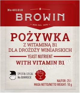 Pożywka dla drożdży winiarskich z wit B- 10g - Domowy wyrób alkoholu - miniaturka - grafika 1