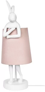 KARE lampa stołowa RABBIT 50 cm biała / różowa - Lampy stojące - miniaturka - grafika 1