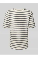 Koszulki męskie - T-shirt z prążkowanym, okrągłym dekoltem model IAN - Only & Sons - miniaturka - grafika 1