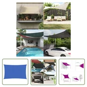 Parasole ogrodowe - The Living Store Żagiel przeciwsłoneczny - 160 g/m² - niebieski - 3x6 m - HDPE - Żagiel Przeciwsłoneczny - miniaturka - grafika 1