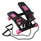 Steppery i stepy - Stepper Skrętny z Linkami i Wyświetlaczem - Różowy - miniaturka - grafika 1