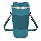 Kubki termiczne - 98888 Kubek termiczny z paskiem Camel 500 ml niebieski AMBITION - miniaturka - grafika 1