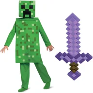 Stroje karnawałowe - Minecraft kostium halloween, przebranie zestaw: Creeper + miecz 137-149 cm (10-12 lat) - miniaturka - grafika 1