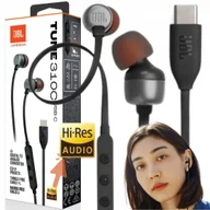 Słuchawki - JBL TUNE 310C USB-C Czarne - miniaturka - grafika 1