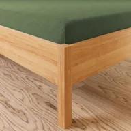 Prześcieradła - Prześcieradło jersey z gumką, kolor oliwkowy zielony, Dreamy Premium, rozmiar: 140x200 cm - miniaturka - grafika 1