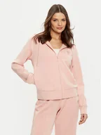 Bluzy damskie - Guess Bluza V4YQ06 KCAY2 Różowy Regular Fit - miniaturka - grafika 1