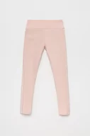 Spodnie i spodenki dla dziewczynek - Guess legginsy dziecięce kolor różowy z aplikacją - miniaturka - grafika 1