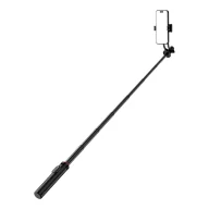 Selfie stick - Selfie stick WC1Y2S teleskopowy tripod 1.3m ze stopu aluminium z uchwytem na telefon - czarny - miniaturka - grafika 1