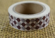 Scrapbooking - [ś07453] Taśma papierowa 15mm bombki 10m - miniaturka - grafika 1