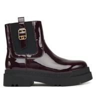 Botki damskie - Botki Liu Jo Love 63 SF5067 EX004 Bordowy - miniaturka - grafika 1