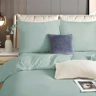 Pościel - Spod Igły I Nitki Pościel satynowa 160x200 szałwiowa jednobarwna I24 - miniaturka - grafika 1