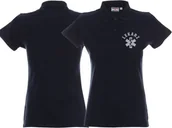 Odzież robocza - Promostars LPP - Koszulka Polo ratownicza granatowa damska odblaskowa - nadruk przód - miniaturka - grafika 1