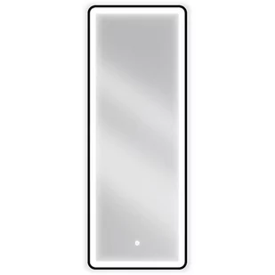 Mexen Coro lustro łazienkowe podświetlane 45 x 120 cm, LED 6000K, antypara, czarna rama - Lustra - miniaturka - grafika 1