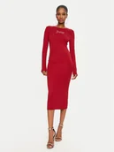Sukienki - Juicy Couture Sukienka codzienna Dizzie JCWED24309 Czerwony Slim Fit - miniaturka - grafika 1