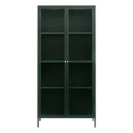 Witryny - Ciemnozielona metalowa witryna 90x190 cm Bronco – Unique Furniture - miniaturka - grafika 1