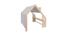 Place zabaw - Drewniany Domek z Niebieskim Daszkiem - miniaturka - grafika 1