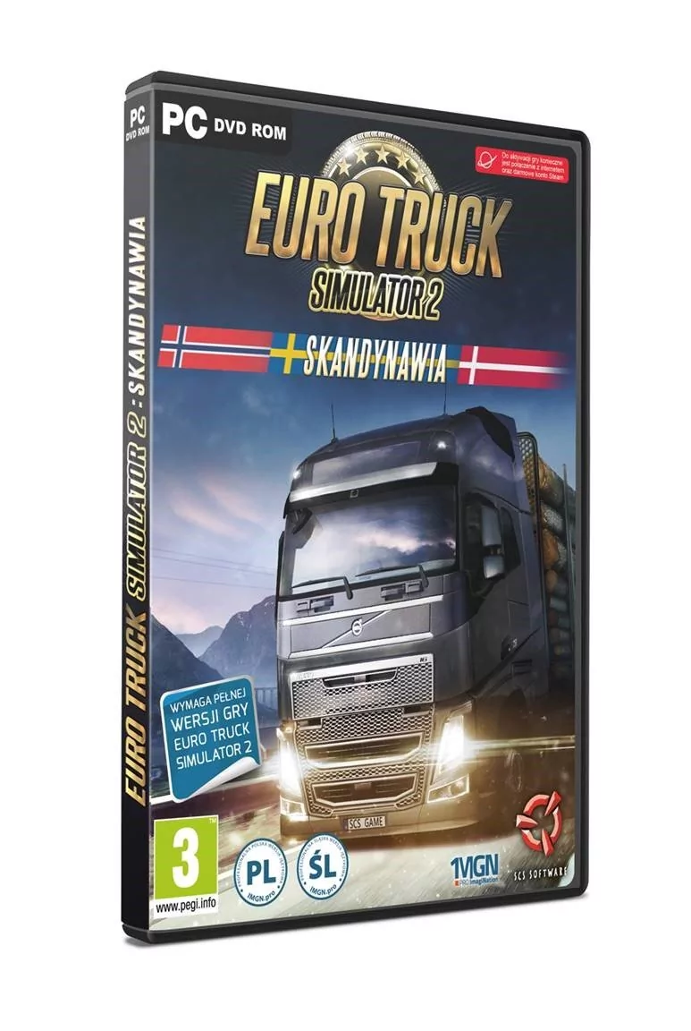 Euro Truck Simulator 2: Skandynawia GRA PC